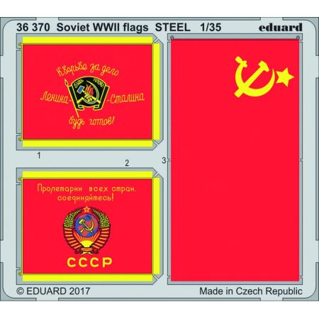 SOVIET WWII FLAGS STEEL 1/35