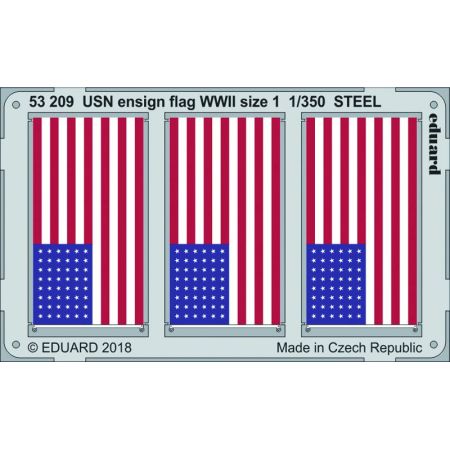 Usn Ensign Flag Wwii Size 1 Steel 1/350