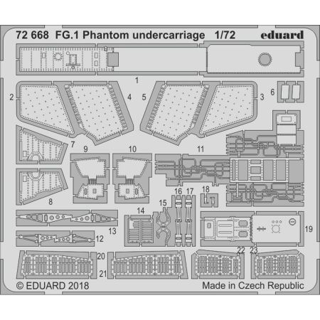 Eduard 72668 - FG.1 Phantom undercarriage 1/72