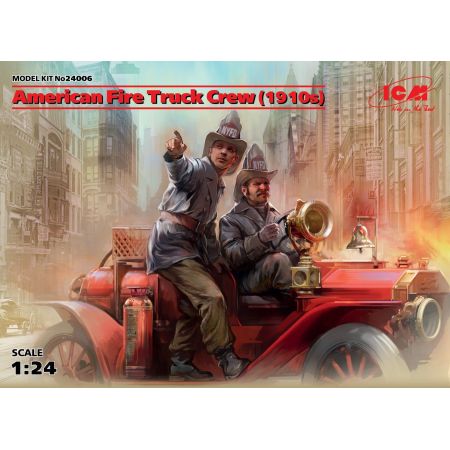ICM 24006 EQUIPAGE DE POMPIER AMERICAIN 1910 FORD T 1/24