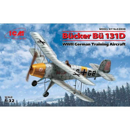 ICM 32030 BUCKER BU 131D WWII GERMAN TRAINING AIRCRAFT 1/32