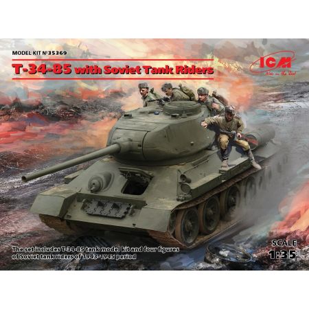 Icm35367 - Т-34-85, WWII Soviet Medium Tank   1/35
