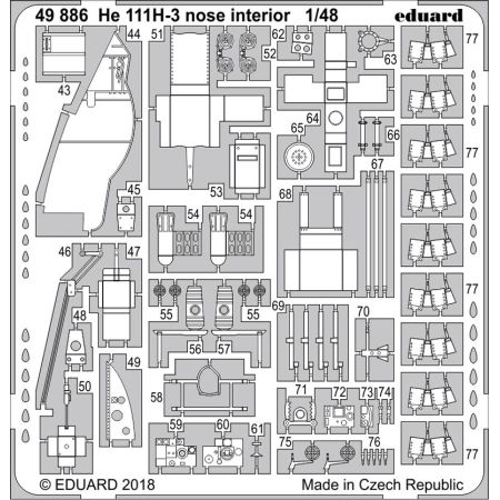 HE 111H-3 NOSE INTERIOR 1/48