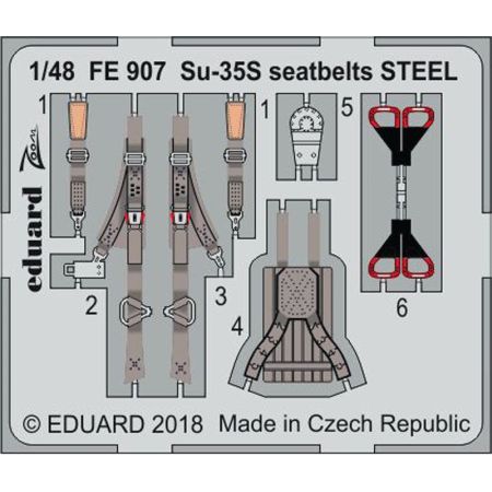 Su-35s Seatbelts Steel 1/48