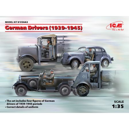 Icm 35642 - German Drivers (1939-1945) (4 figures) 1/35