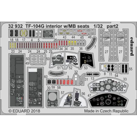 EDUARD 32932 TF-104G INTERIOR W/MB SEATS 1/32