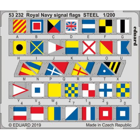 Royal Navy Signal Flags Steel 1/200
