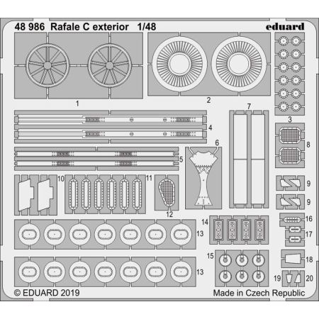 EDUARD 48986 RAFALE C EXTERIOR (REVELL) 1/48