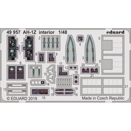 EDUARD 49957 AH-1Z INTERIOR (KITTY HAWK) 1/48