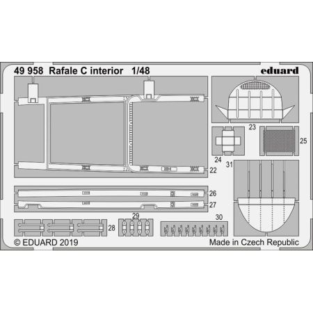 EDUARD 49958 RAFALE C INTERIOR (REVELL) 1/48