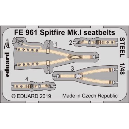 SPITFIRE MK.I SEATBELTS STEEL 1/48