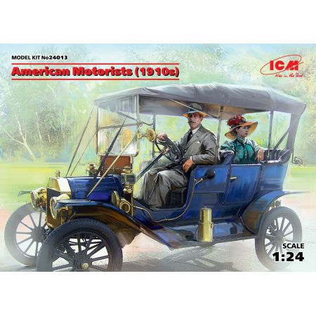 Icm 24013 - American Motorists 1910s 1 male 1 female figures 1/24