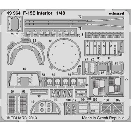 EDUARD 49964 F-15E INTERIOR (GREAT WALL HOBBY) 1/48