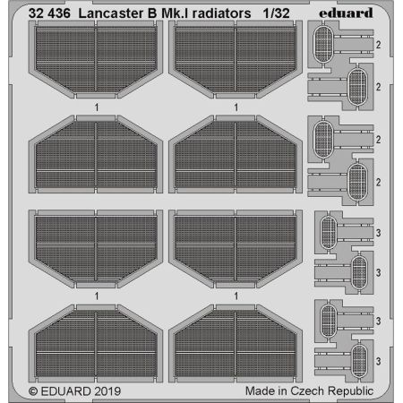 Eduard 32436 Lancaster B Mk.I radiators 1/32