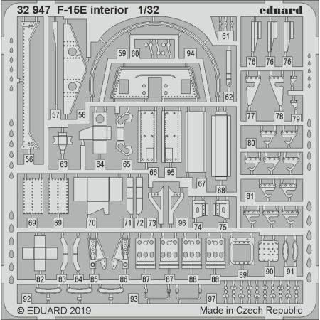 EDUARD 32947 F-15E INTERIOR (TAMIYA) 1/32