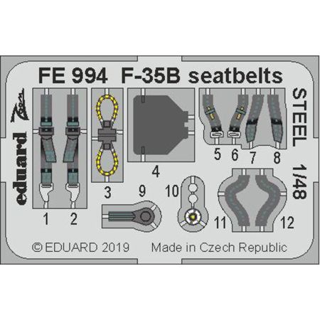 F-35B seatbelts steel 1/48