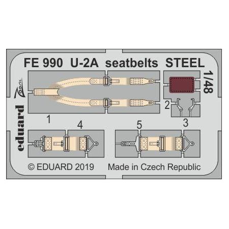 Eduard FE990 U-2A seatbelts steel 1/48