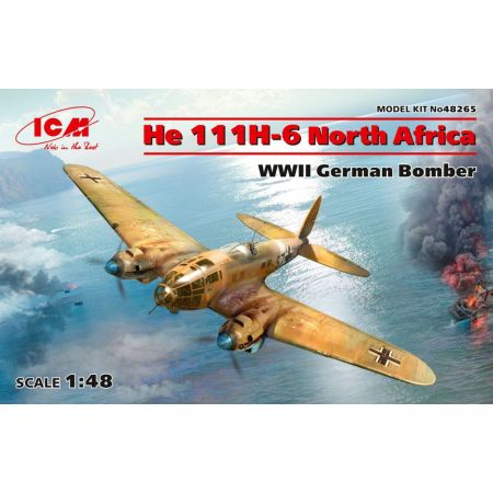 ICM48265 - He 111H-6 North Africa, WWII German Bomber 1/48