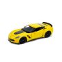 WELLY 24085W-Y - Chevrolet Corvette Z06 2017 Yellow 1/24