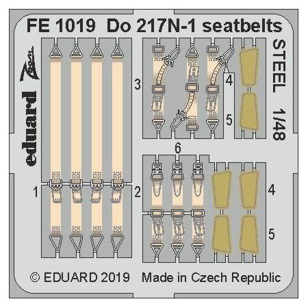 Do 217N-1 seatbelts Steel 1/48