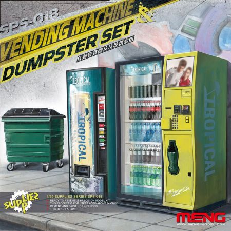 Vending Machine & Dumster Set 1/35
