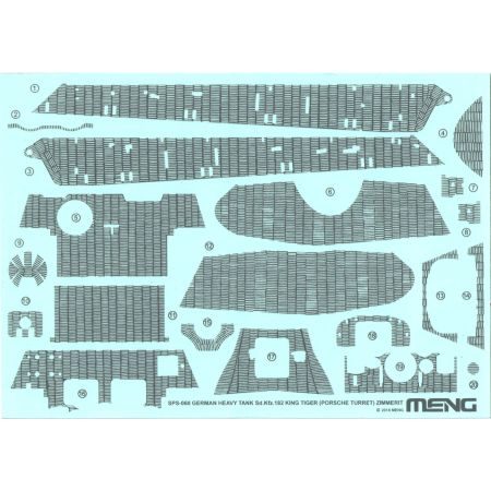 Sd.Kfz.182 King Tiger Zimmerit Decal 1/35