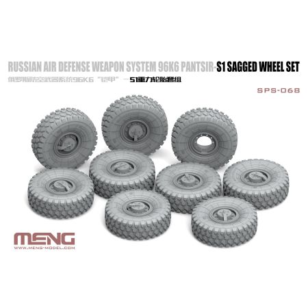 96K6 Pantsir-S1 Sagged Wheel Set 1/35