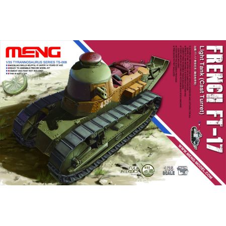 Meng TS-008 - French FT-17 Light Tank (Cast Turret) WWI 1/35