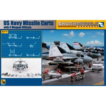 USN Missile Cart + Figures 1/48