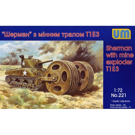 Sherman with mine exploder T1E3 1/72