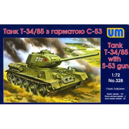 T-34/85 with S-53 gun 1/72