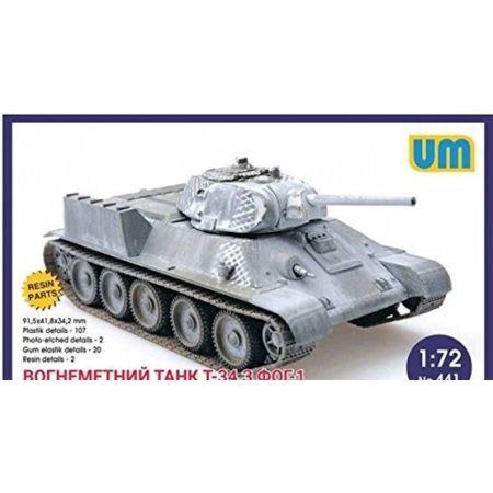 T-34 flame-throwing tank with FOG-1 1/72