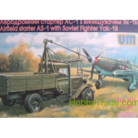 Airfield starter AS-1with Soviet fighter 1/48