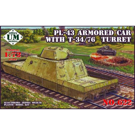 Pl-43 armored car with T-34/76 turret 1/72