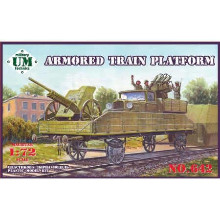 Armored train platform 1/72
