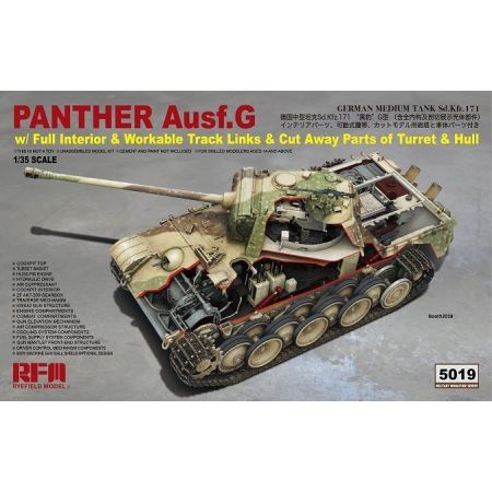 Rye Field Model RM-5019 - Panther Ausf.G with full interior & cut away parts 1/35