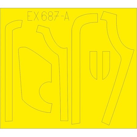 EDUARD EX687 B-17G ANTIGLARE PANELS (DL & BO PRODUCTION) (HKM) 1/48