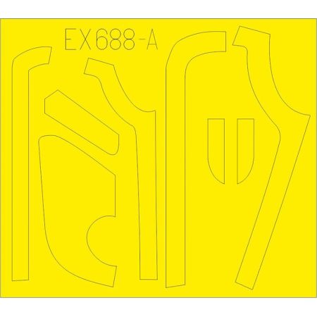 EDUARD EX688 B-17G ANTIGLARE PANELS (VE PRODUCTION) (HKM) 1/48