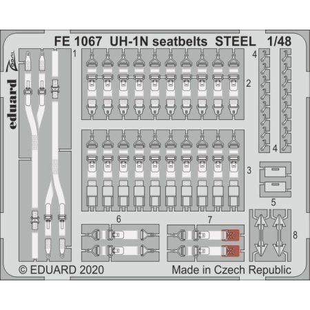 UH-1N seatbelts Steel 1/48