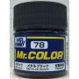 C-078 - Mr. Color  (10 ml) Metal Black