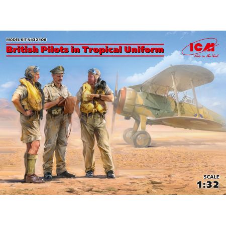 British Pilots in Tropical Uniform (1939-1943) 1/32