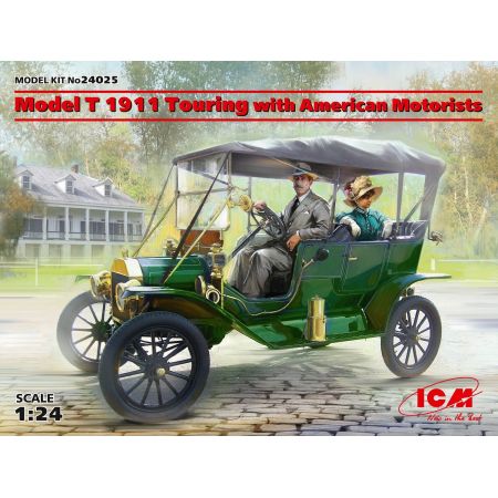 Model T 1911 Touring with American Motorists 1/24