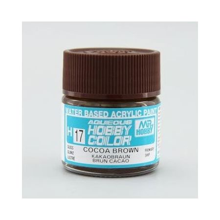 H-17 - Aqueous Hobby Colors  (10 ml) Cocoa Brown