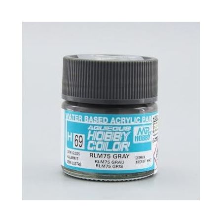 H-069 - Aqueous Hobby Colors  (10 ml) RLM75 Gray