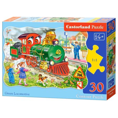 Green Locomotive Puzzle 30