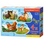 Forest Animals Puzzle 3+4+6+9