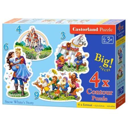 Snow White's Story Puzzle 3+4+6+9