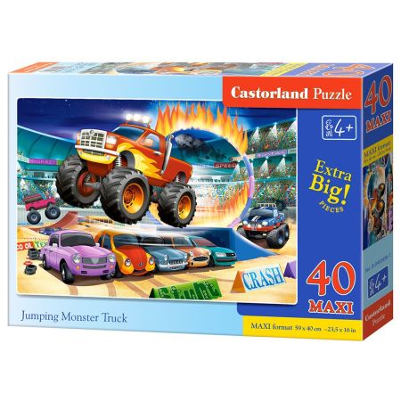 Jumping Monster Truck Puzzle 40