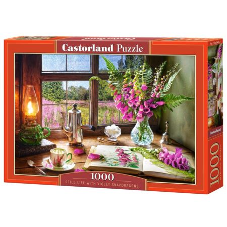 Still Life with Violet Snapdragons Puzzle 1000