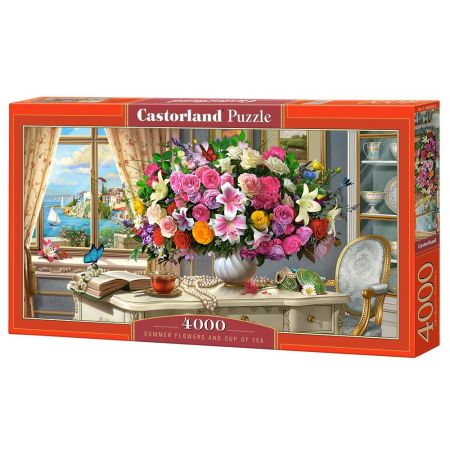Summer Flowers and Cup of Tea, Puzzle 4000 Teile